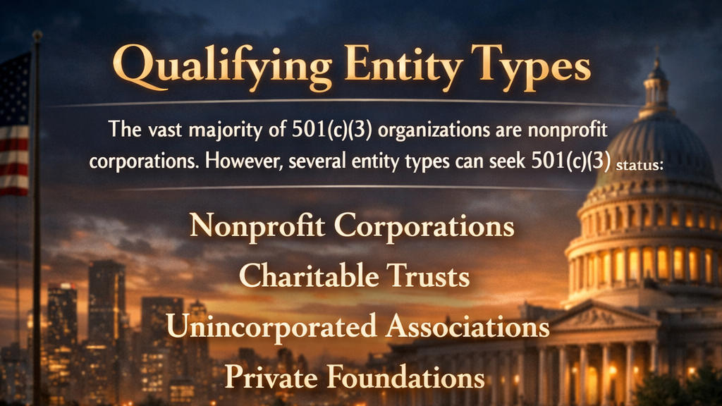 Which Entities Can Qualify for 501(c)(3) Status?